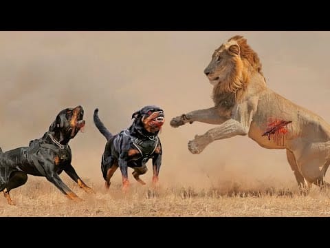 Can a Rottweiler Kill a Lion?
