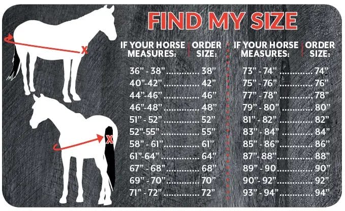 how do i measure my horse for a turnout blanket
