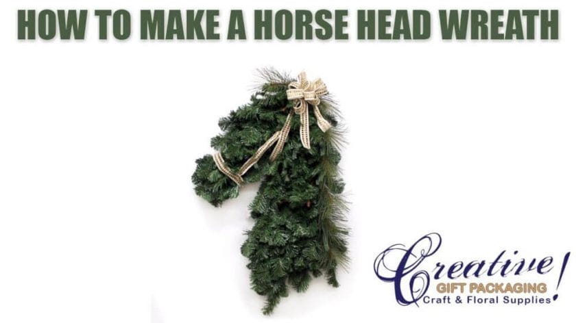 how to make a horse head wreath
