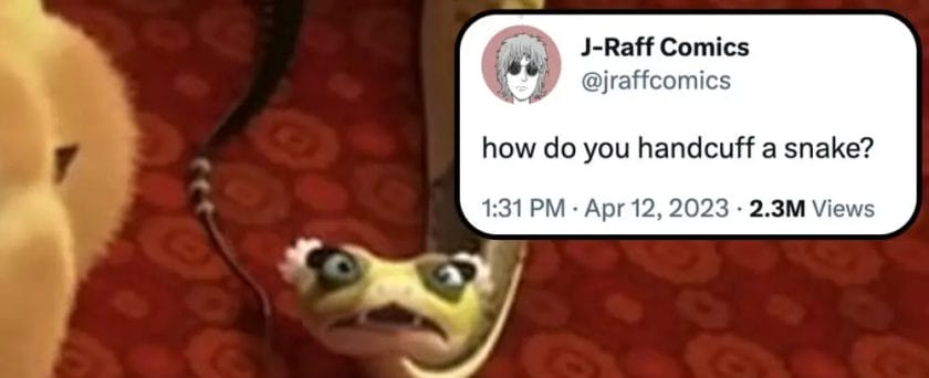 how to handcuff a snake